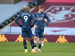 Arsenal's Lacazette and Smith Rowe in Action at Empty Villa Park: Aston Villa vs Arsenal, Premier League 2021