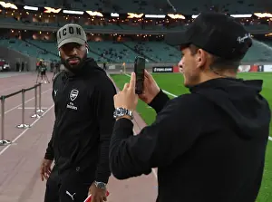 Qarabag V Arsenal 2018-19 Prints: Arsenal's Lacazette and Torreira Before UEFA Europa League Clash Against Qarabag