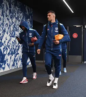 Arsenal's Lacazette and Xhaka in Action against Tottenham in the 2021-22 Premier League