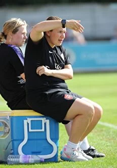 Images Dated 9th September 2012: Arsenal's Laura Harvey Leads Ladies Team Against Lincoln in FA WSL Match