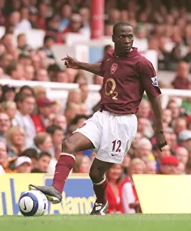 Arsenal's Lauren Celebrates 2-0 Win Over Newcastle United, FA Premier League, Highbury, London, 2005