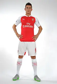 Arsenal's Laurent Koscielny at 2015-16 Team Photocall