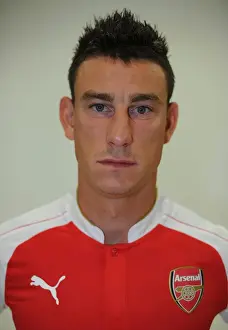Arsenal 1st Team Photocall 2015-16 Prints: Arsenal's Laurent Koscielny at 2015-16 Team Photocall