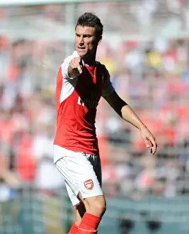 Arsenal's Laurent Koscielny in Action at the 2015 Community Shield Against Chelsea