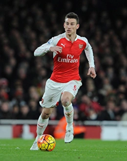 Arsenal's Laurent Koscielny in Action Against Southampton, Barclays Premier League, Emirates Stadium (2016)