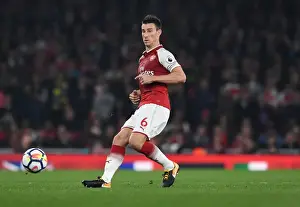 Arsenal V West Bromwich Albion 2017-18 Prints: Arsenal's Laurent Koscielny in Action Against West Bromwich Albion