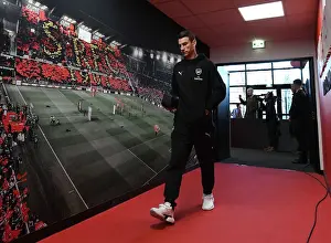 Stade Rennes V Arsenal 2018-19 Prints: Arsenal's Laurent Koscielny Arrives at Stade Rennais Ahead of Europa League Clash