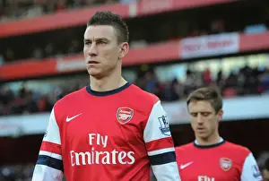 Arsenal V Crystal Palace 2013-14 Prints: Arsenal's Laurent Koscielny Before Arsenal v Crystal Palace, Premier League 2013-14