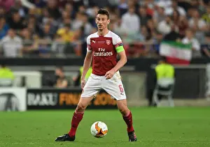 Arsenal's Laurent Koscielny in the Europa League Showdown Against Chelsea in Baku