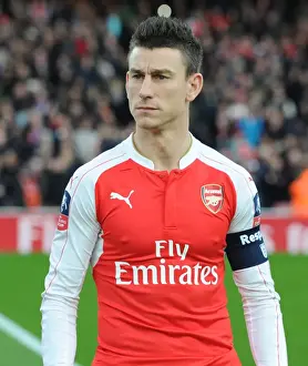 Arsenal's Laurent Koscielny Focuses Before FA Cup Clash vs. Sunderland