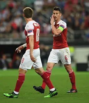 Arsenal's Laurent Koscielny in the Intense Europa League Final Clash Against Chelsea, Baku 2019
