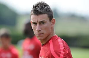 Images Dated 6th July 2010: Arsenal's Laurent Koscielny at London Colney Training Ground, 2010