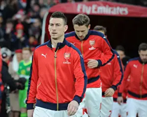 Arsenal's Laurent Koscielny Preparing for Arsenal vs Sunderland, Premier League 2015-16
