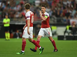 Arsenal's Laurent Koscielny in UEFA Europa League Final Against Chelsea, Baku 2019