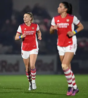Arsenal Women V Reading Women 2021-22 Prints: Arsenal's Leah Williamson in Action against Reading Women in FA WSL Match