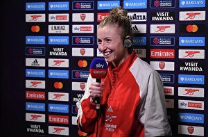 Images Dated 14th March 2023: Arsenal's Leah Williamson Celebrates FA Women's Super League Victory over Reading