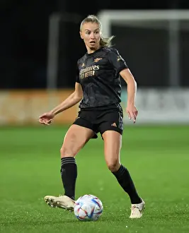 Ajax Women V Arsenal Women 2022-23 Prints: Arsenal's Leah Williamson Clashes with Ajax in UEFA Women's Champions League Battle