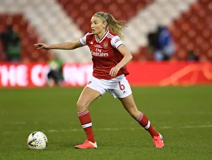 Arsenal's Leah Williamson in FA Womens Continental League Cup Final Against Chelsea