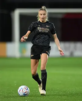Ajax Women V Arsenal Women 2022-23 Prints: Arsenal's Leah Williamson Faces Off Against AFC Ajax in UEFA Women's Champions League Qualifier