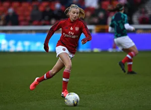 Arsenal Women V Chelsea Women - Continental Cup Final 2020 Prints: Arsenal's Leah Williamson Gears Up for FA Womens Continental League Cup Final Against Chelsea