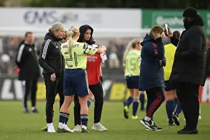 Arsenal Women V Leeds United Women - FA Cup 2023 Prints: Arsenal's Leah Williamson Graciously Honors Defeated Leeds Player with Shirt Post-FA Cup Victory