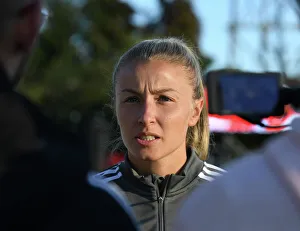 Arsenal Women V Brighton And Hove Albion Women 2022-23 Prints: Arsenal's Leah Williamson Pre-Match Interview: Arsenal WFC vs Brighton & Hove Albion WFC (2022-23)