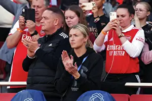 Arsenal Women V Vfl Wolfsburg 2022-23 Prints: Arsenal's Leah Williamson: Unwavering Determination in UEFA Women's Champions League Semifinal vs