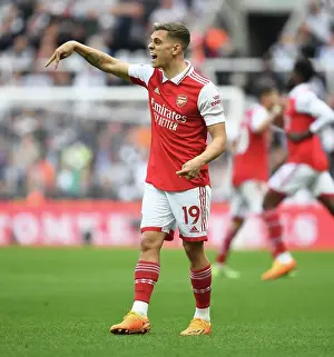 Arsenal's Leandro Trossard in Action against Newcastle United - Premier League 2022-23