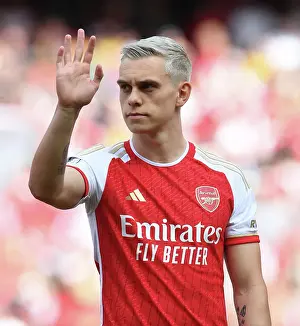 Arsenal's Leandro Trossard Gears Up for Arsenal v Wolverhampton Wanderers in the Premier League