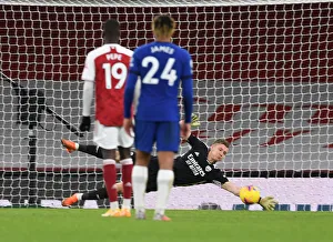 Arsenal's Leno Stops Chelsea Penalty in Empty Emirates