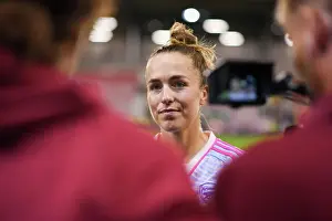 Manchester United Women V Arsenal Women 2023-24 Prints: Arsenal's Lia Waelti Interviewed After Manchester United vs Arsenal Women's Super League Match