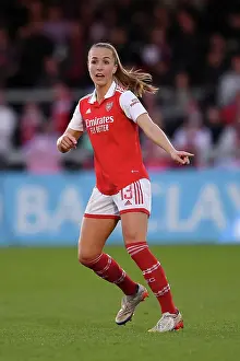 Arsenal's Lia Waelti Reacts During FA WSL Clash Against Leicester City, 2022-23
