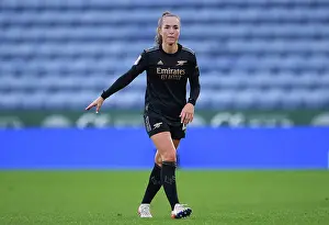 Arsenal's Lia Walti in Action: Barclays FA Women's Super League Clash against Leicester City