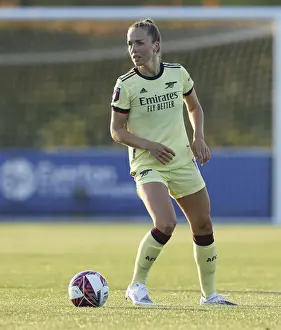 Everton Women V Arsenal Women 2021-22 Prints: Arsenal's Lia Walti in Action during FA WSL Match vs Everton Women