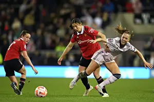 Manchester United Women V Arsenal Women 2022-23 Prints: Arsenal's Lia Walti in Action against Manchester United in FA Women's Super League Clash