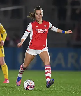 Arsenal Women V Reading Women 2021-22 Prints: Arsenal's Lia Walti in Action against Reading Women in FA WSL Match