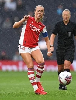 Tottenham Hotspur Women V Arsenal Women - MIND Series 2021-22 Prints: Arsenal's Lia Walti Goes Head-to-Head with Tottenham Hotspur in Intense Women's Football Clash