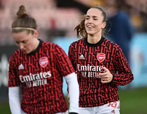 Arsenal's Lia Walti Prepares for Manchester United Clash Amid Empty Meadow Park: FA WSL Match during Coronavirus Restrictions
