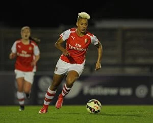 Images Dated 15th April 2015: Arsenal's Lianne Sanderson in Action during the WSL Match vs. Bristol Academy (April 2015)