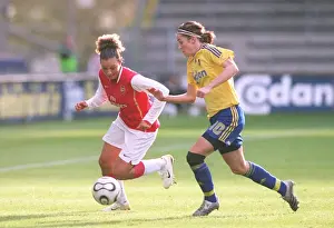 Brondby V Arsenal Ladies 2006-07 Prints: Arsenal's Lianne Sanderson vs