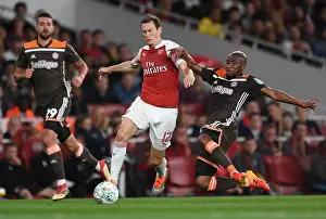 Arsenal's Lichtsteiner Clashes with Mokotjo in Carabao Cup Showdown