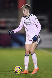 Images Dated 6th February 2023: Arsenal's Lina Hurtig in Action during FA Women's Super League Match vs West Ham United