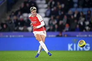 Leicester City Women V Arsenal Women 2023-24 Prints: Arsenal's Lina Hurtig Scores Six Goals in Dominant Performance Against Leicester City in Barclays WSL
