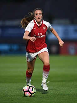 Arsenal's Lisa Evans in Action against Everton Ladies during Pre-Season Friendly