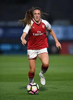 Arsenal's Lisa Evans in Action: Pre-Season Friendly vs Everton Ladies (2017-18)