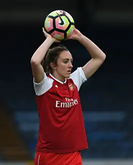 Arsenal's Lisa Evans in Action: WSL Clash Against Reading FC (2018)