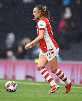 Tottenham Hotspur Women V Arsenal Women - MIND Series 2021-22 Prints: Arsenal's Lisa Evans Goes Head-to-Head Against Tottenham Hotspur in MIND Series Showdown