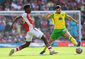 Arsenal's Lokonga Outmaneuvers Norwich's Lees-Melou in Premier League Clash