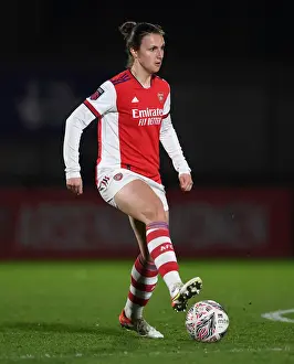 Arsenal Women V Coventry United Women 2021-22 Prints: Arsenal's Lotte Wubben-Moy in Action during FA Cup Quarterfinal vs Coventry United