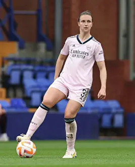 Arsenal's Lotte Wubben-Moy in Action: FA WSL Clash Against Liverpool